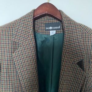 Vintage Houndstooth Blazer